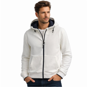 Felpa Full Zip con Cappuccio Cap De Barbaria