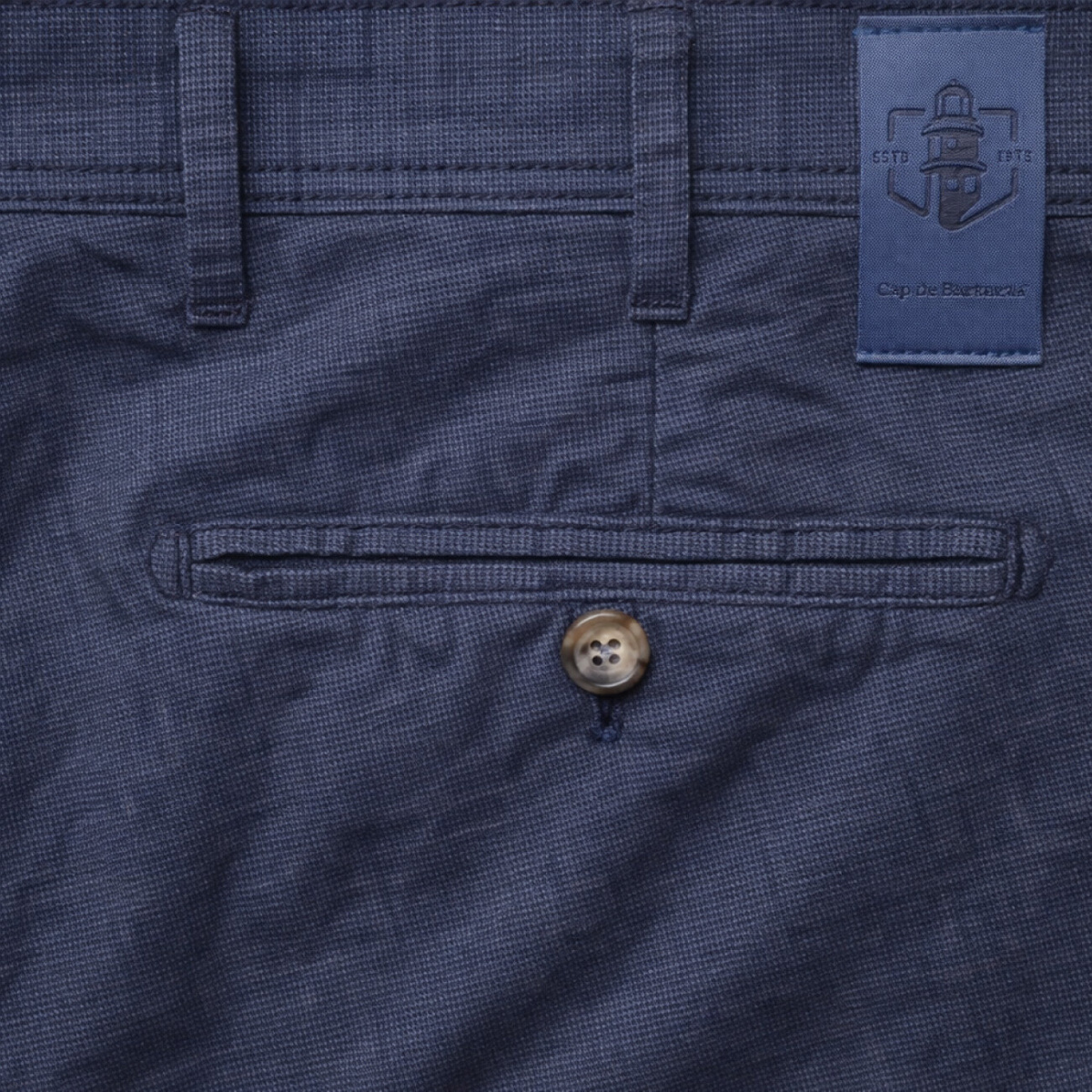 Pantalone Chino Regular Fit Microfantasia Cap De Barbaria