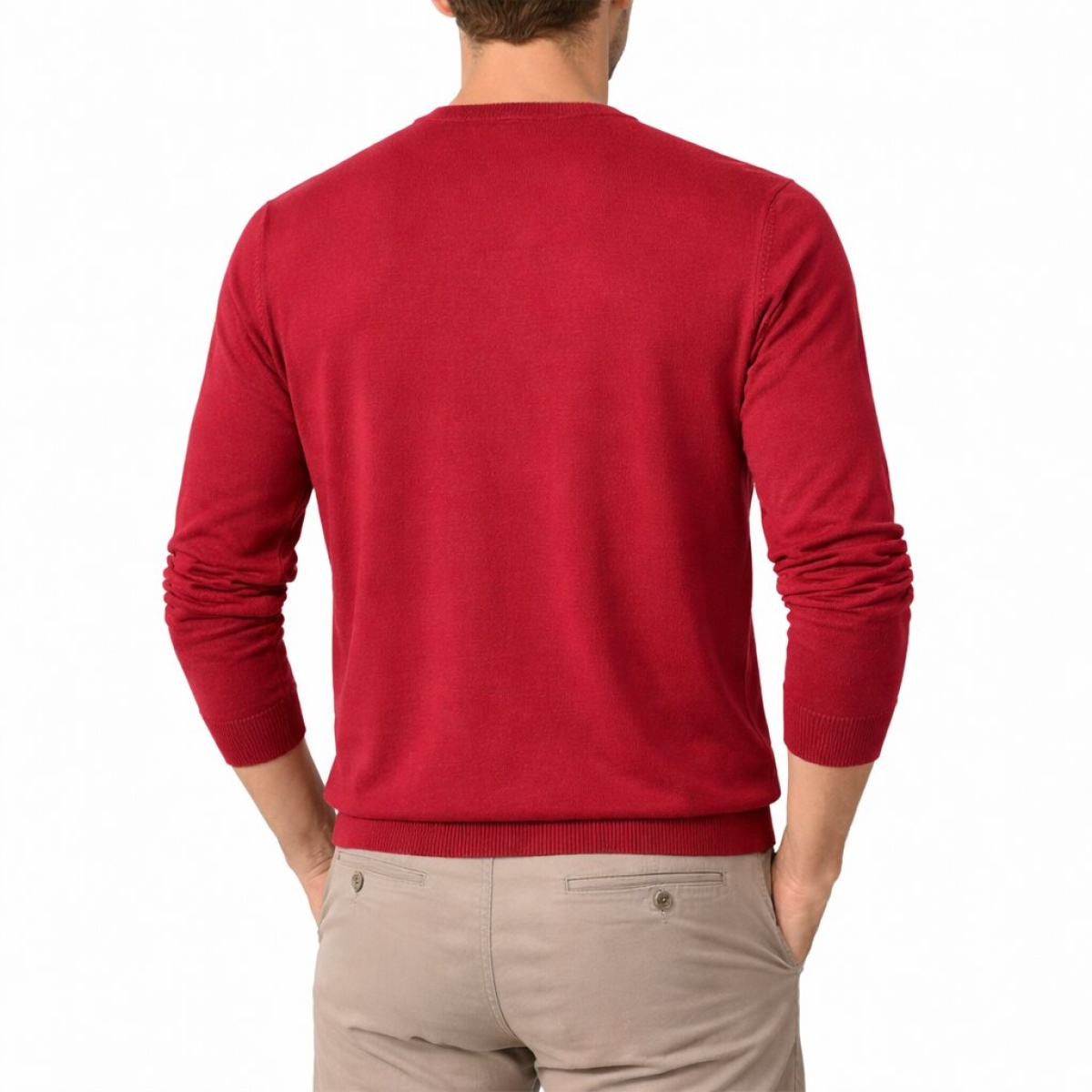 Maglia Girocollo Manica Lunga 100% Cotone Cap De Barbaria