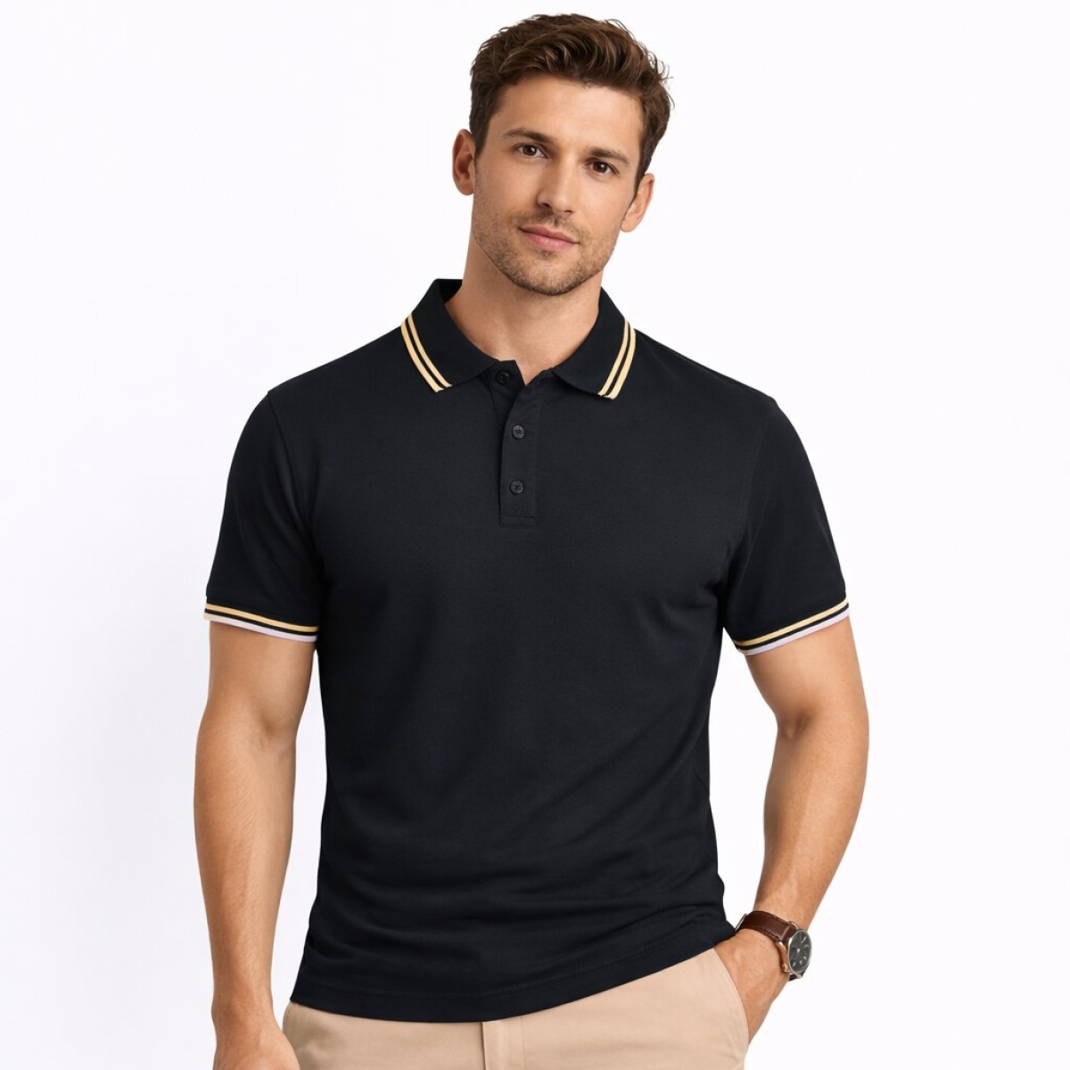 Polo Piquet Manica Corta Regular Fit Cap De Barbaria