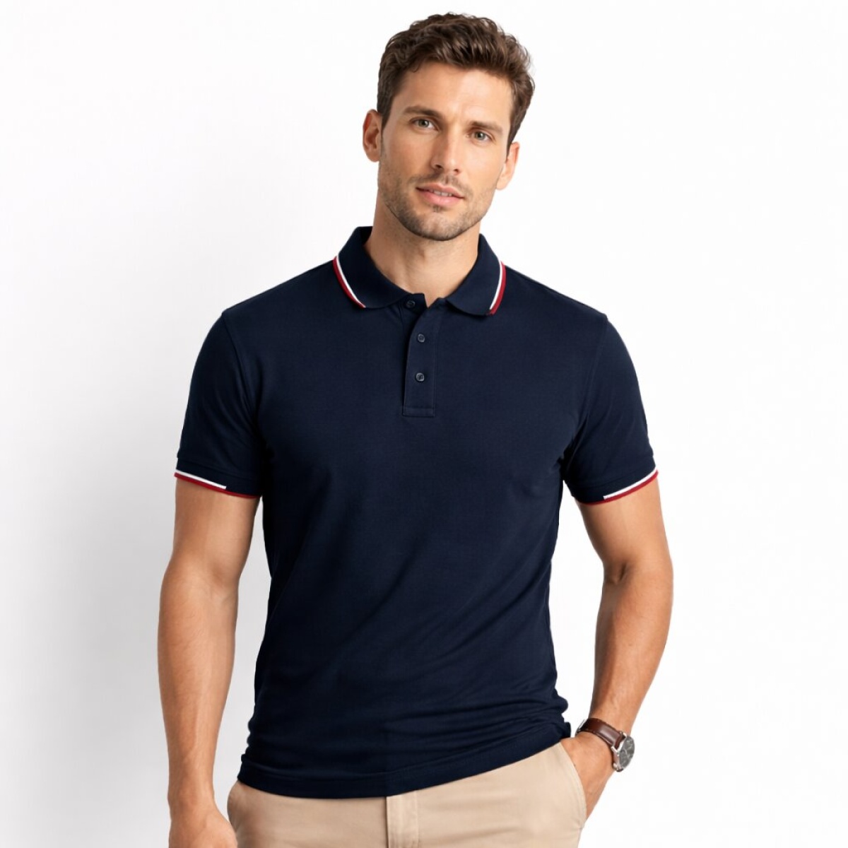 Polo Piquet Manica Corta Regular Fit Cap De Barbaria