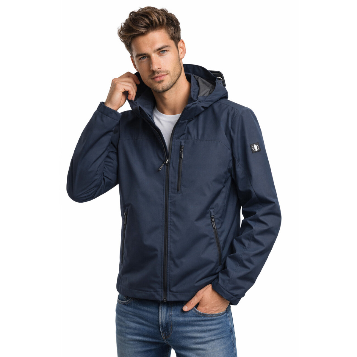 Giubbino con cappuccio staccabile Cap De Barbaria