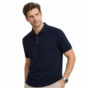 Polo Manica Corta Cotone in Maglia Cap De Barbaria