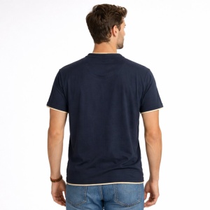T-shirt Serafino 100% Cotone Cap De Barbaria