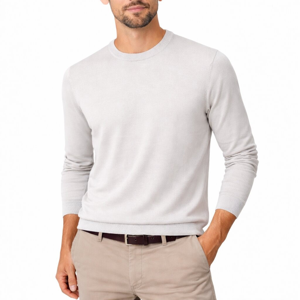 Maglia Girocollo Manica Lunga 100% Cotone Cap De Barbaria