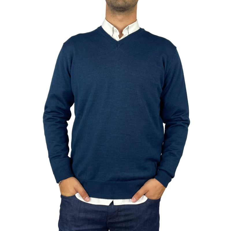 Maglia Scollo V Merinos Fin.12 Cap De Barbaria