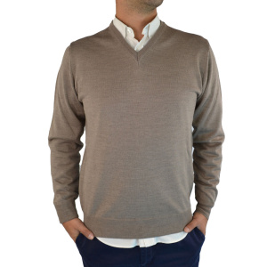 Maglia Scollo V Merinos Fin.12 Cap De Barbaria